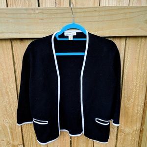CLASSY BLACK AND IVORY BUSINESS JACKET